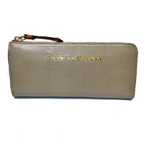 Authentic Dooney and Bourke L wallet zip around